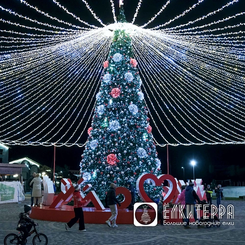 Феерия - Комплект дизайнерского освещения для елки высотой 15 метров